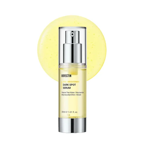 ROVECTIN Vita Dark Spot Correcting Serum - Suero iluminador de vitamina C y niacinamida para un tono de piel brillante y uniforme, fórmula vegana y