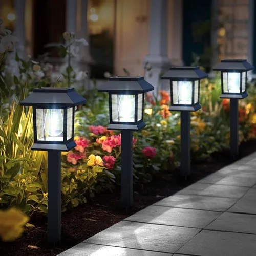 Vista 9 de Greluna Luces Solares para Exteriores, Paquete de 6 Luces Solares Impermeables con Encendido/Apagado Automático para Senderos, para Jardín, Paisaje