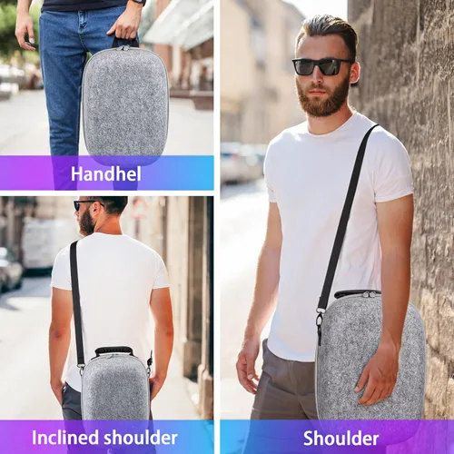 Vista 4 de HuiJuKeJi Hard Carrying Case Compatible with PlayStation VR2 Gaming Headset and Touch Controllers Accessories,Anti-collision Box for PSVR2 with