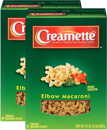 Creamette Pasta de macarrones de codo, 16 onzas (paquete de 2)