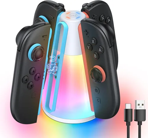 Vista 9 de FastSnail - Cargador de control para Nintendo Switch