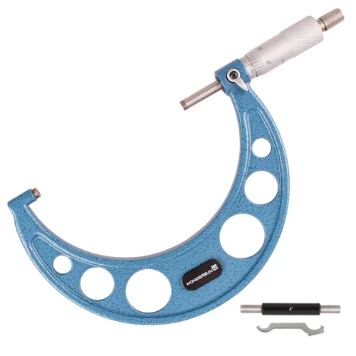 Vista 10 de Micrómetro Exterior Rango de Medición 0-1 Pulgada, Graduación de 0,0001 Pulgada para Maquinistas, Herramienta Profesional de Precisión