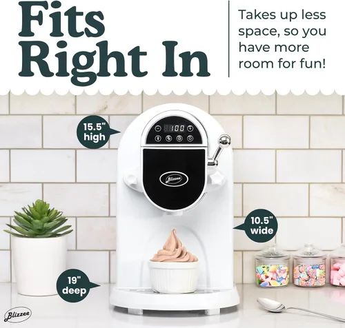 Vista 7 de Máquina de helado de servicio suave de 1.25 cuartos Máquina automática de helados sin precongelación Compresor integrado Pantalla digital LED