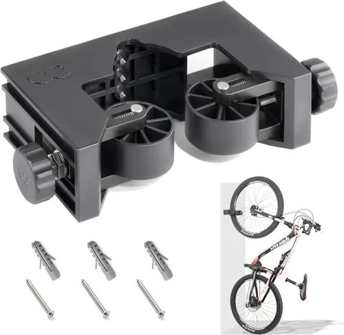 CyclingDeal Soporte para montaje en pared para neumáticos de bicicleta, clip de alta calidad para exteriores e interiores, seguro para almacenar