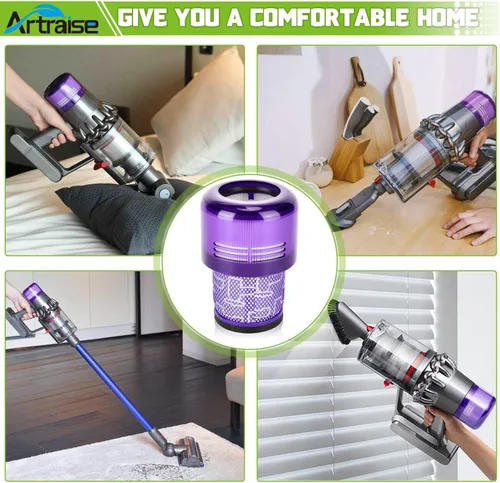 Vista 6 de Reemplazo de filtro Artraise para Dyson V15 Detect V11 Animal V11 Torque Drive Plus V11 Complete V11 Extra aspiradora inalámbrica, comparar