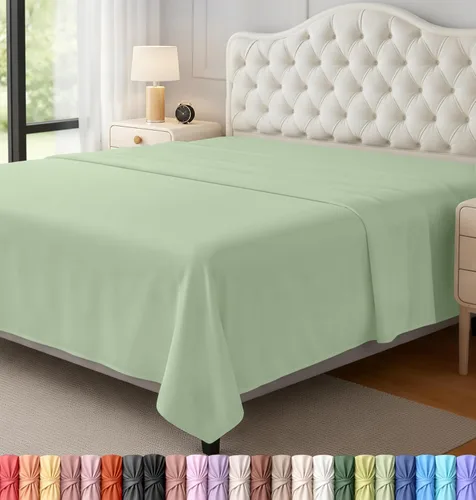 Vista 27 de Utopia Bedding Sábana encimera – Tela de microfibra cepillada suave – Sábana superior resistente al encogimiento y a la decoloración – Fácil cuidado