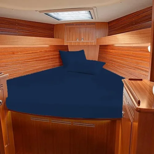Vista 19 de Juego de sábanas para barco, 100% algodón egipcio, 800 hilos, litera universal en V, la mejor ropa de cama para embarcaciones en V, se adapta a