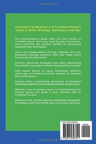 Vista 2 de Pickle ball for Beginners A Complete Player's Guide to Skills, Strategy, Techniques & Tips