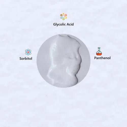 Vista 3 de Limpiador hidratante glicólico – Limpiador de ácido glicólico multiacción – Fórmula Pro Vitamina B5 – Elimina las células muertas de la piel