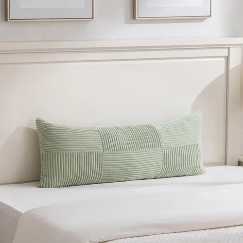 Vista 87 de Fancy Homi Fundas de almohada decorativas lumbares de color amarillo mostaza de 12 x 20 pulgadas para sala de estar, sofá cama, estilo rústico