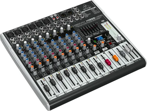 Vista 3 de Behringer XENYX X1222USB - Mezclador Premium de 16 entradas y 2/2 buses con preamplificadores y compresores de micrófono XENYX, British EQ