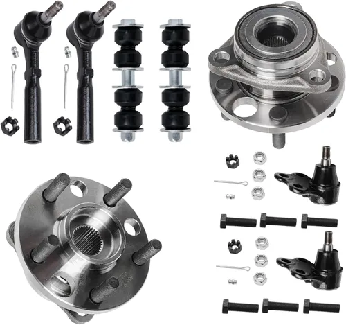 Vista 298 de Detroit Axle - Kit de cubos de rodamiento de rueda delantera de 6 piezas para Dodge Dart 2013-2016, Chrysler 200 2015-2017, 2 cojinetes de rueda
