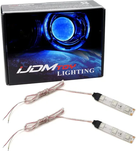 Tira de luces LED Devil Demon Eye de iJDMTOY 3-SMD para adaptación a las luces de proyector o portavasos LED, caja de guantes, fluorescentes de