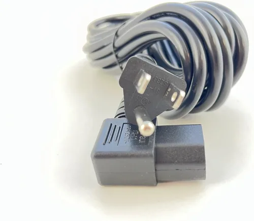 Vista 4 de OMNIHIL - Cable de alimentación C13 extralargo en forma de L de 15 pies compatible con la cinta de correr Life Fitness T3