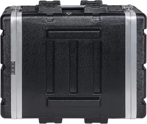 Vista 5 de Sound Town Caja de rack/bolsa de viaje ligera para DJ PA de 4U con construcción de ABS, profundidad de 48 cm y cierres resistentes (STRC-A4U)