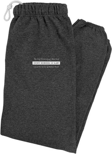 Vista 300 de LOGOVISION Pantalones deportivos para hombre con logotipo primario colegiado colección jaspeado carbón