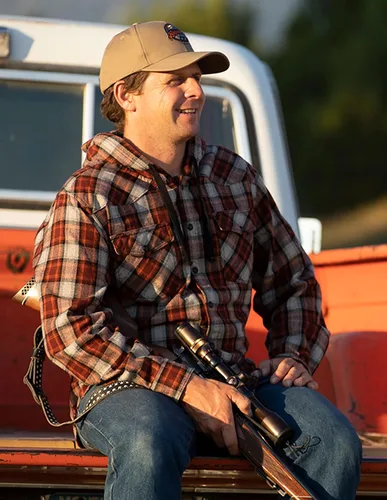 Vista 3 de Legendary Whitetails Men's Backwoods Hooded Flannel Shirt