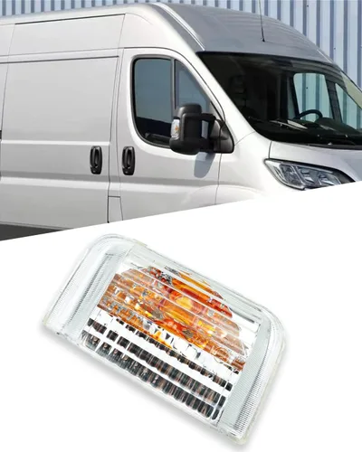Vista 7 de Carcasa de luz intermitente para espejo lateral izquierdo del conductor, compatible con ProMaster 1500 2500 3500 2014-2021