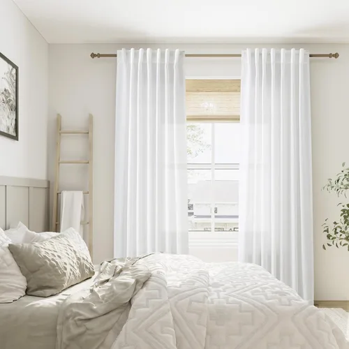 Vista 98 de Aersas Aqua Green Linen Curtains 84 Inches Long 2 Panels Set Back Tab Rod Pocket Living Room Curtain Farmhouse Rustic Light Filtering Hook Drapes