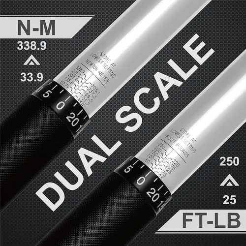 Vista 4 de EPAuto Llave dinamométrica de clic de 1/2 pulgada, juego de llaves métricas de impacto profundo de 1/2 pulgada, Cr-V, 6 puntos