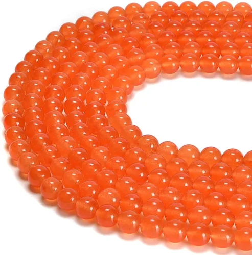 Vista 8 de Cuentas sueltas redondas lisas de hematita chapada en oro de 6mm, cuentas naturales de gematone para joyería y manualidades, 1 cadena de 15 pulgadas