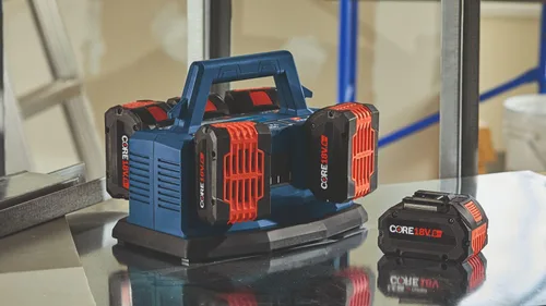 Vista 5 de Bosch GAL18V6-80 Cargador de Batería Rápido de 18V de 6 Compartimentos