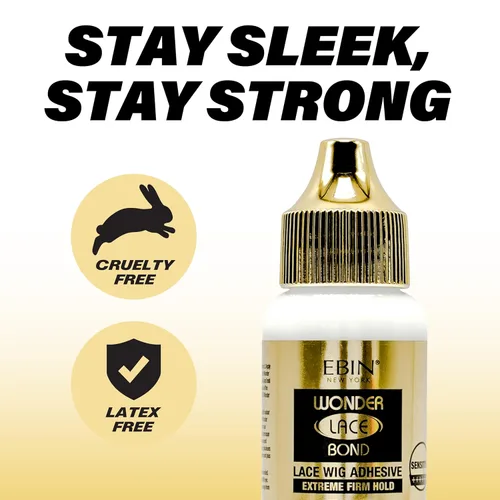 Vista 2 de Pegamento adhesivo – Sensible 1.13 onzas fluidas Secado rápido, sin residuos, fórmula de larga duración con protección de bordes para peluca