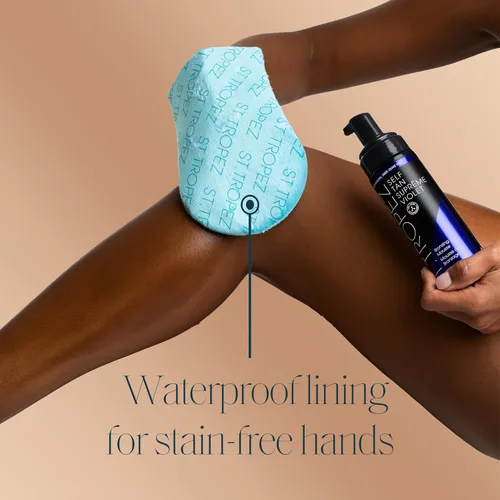 Vista 3 de ST TROPEZ Luxe - Manopla de bronceado de doble cara, manopla aplicadora de bronceado para un acabado sin rayas, reutilizable y lavable, uso