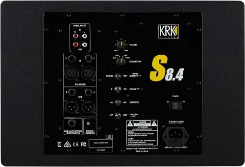 Vista 3 de KRK S8.4 S8 Generación 4 Subwoofer de estudio con alimentación de 8" 109 W