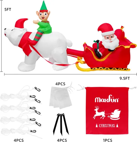 Vista 33 de Max Fun 7FT Halloween Inflatables Pumpkin Decorations with LED Build-in Halloween Yard Decoration Blow Up Inflatables for Outdoor Indoor Garden Lawn