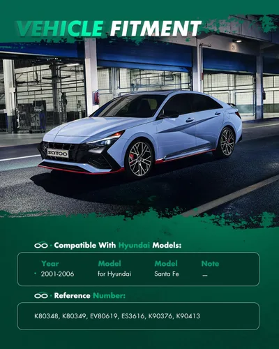 Vista 2 de SCITOO Juego de 8 piezas de suspensión delantera, 2 brazos de control inferiores delanteros con rótulas, 2 interiores 2 extremos de barra