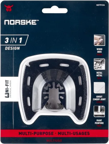 Vista 8 de Norske Tools NOTP236 3-en-1 Corte, raspador y raspar oscilante accesorio multiherramienta Hojas de sierra oscilantes