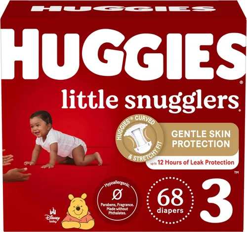 Vista 47 de Huggies Little Snugglers - Pañal para bebé, talla 1, 8 a 14 libras, 34717, 20