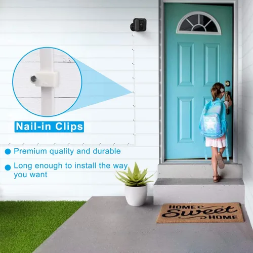 Vista 6 de Itramax Cable de carga Blink Blink de 10 pies para exteriores/interiores (3ª generación) con adaptador (1 paquete), compatible con ladrillo de carga