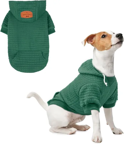 Vista 53 de BEAUTYZOO - Sudadera con capucha para perros macho o hembra pequeños, medianos y grandes, ropa cálida de invierno y otoño, talla S o M, suéter
