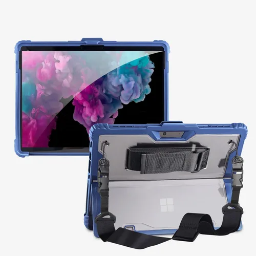Vista 11 de AOAO Funda para Microsoft Surface Go 4/Surface Go 3/Surface Go 2/Surface Go con correa para el hombro, correa de mano, soporte para lápiz
