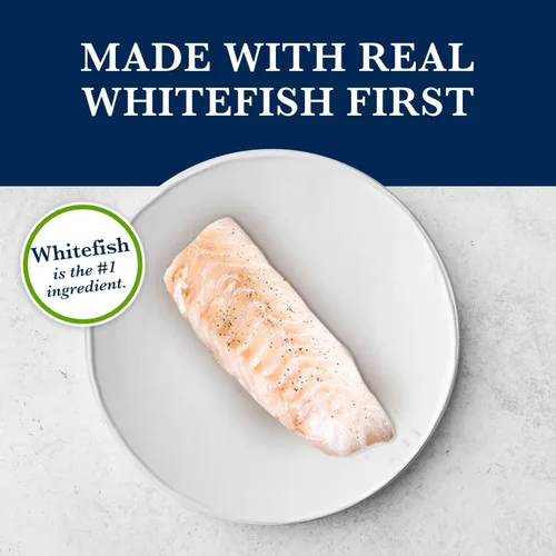 Vista 4 de Blue Buffalo Natural Veterinary Diet GI Gastrointestinal Support Alimento seco para perros bajo en grasa, requiere receta veterinaria, pescado