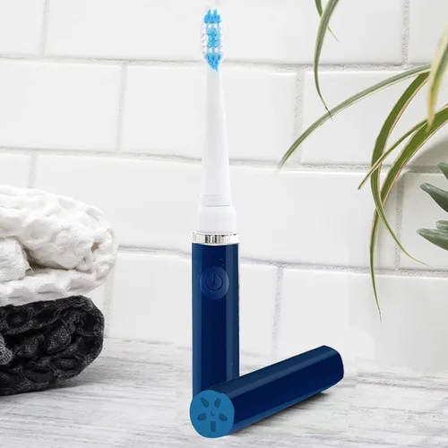 Vista 64 de Cepillo de dientes eléctrico Pop Sonic (puntos rojos) – Cepillos de dientes de viaje con batería AAA Cepillos de dientes eléctricos para niños