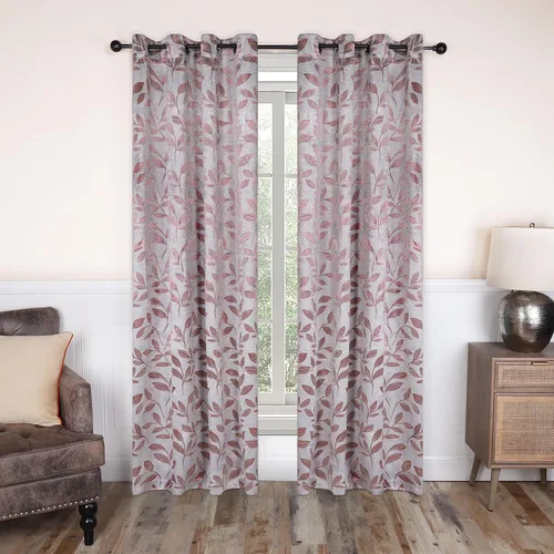 Vista 144 de Superior Cortinas opacas, oscurecimiento de la habitación para dormitorio, bloqueo solar, térmicas, cortinas bohemias modernas, colección de hojas