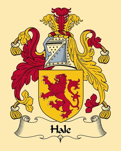 Carpe Diem Designs Escudo de armas Hale/Hale Family Crest 8 x 10 impresión fotográfica (2 copias) para enmarcar