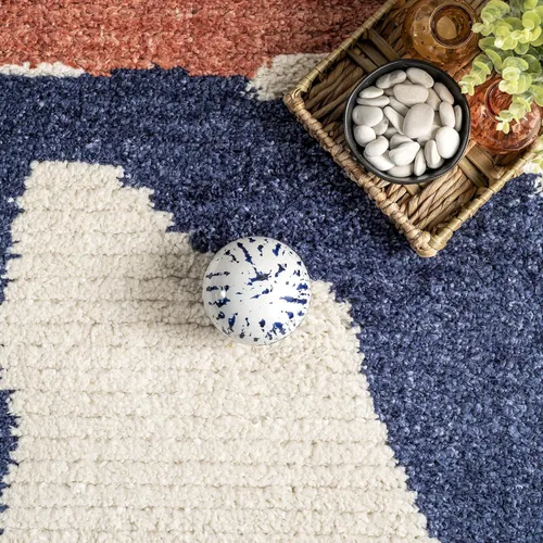 Vista 7 de nuLOOM Ashton - Alfombra abstracta de 2 x 6 pies para sala de estar, dormitorio, comedor, guardería, entrada, pasillo, cocina, beige/marfil