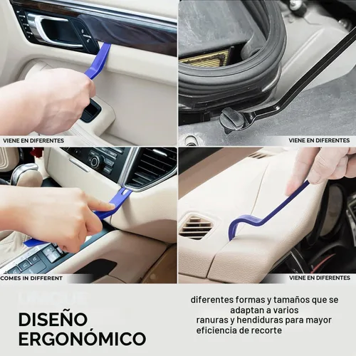 Vista 2 de Siless Juego de herramientas de extracción de moldura automática – 5 piezas – Herramientas de auto recortar herramientas de coche, herramienta