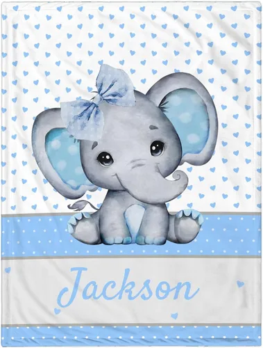 Manta de Bebé Personalizada para Niños, Manta de Bebé Personalizada con Nombre, Mantas Personalizadas con Nombre Suaves y Acogedoras para Niños,