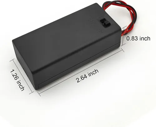 Vista 2 de 6 soportes de batería de 9 V, soporte de batería de 9 voltios con cables, ampliamente utilizado en experimentos estudiantiles, tiras LED u otros