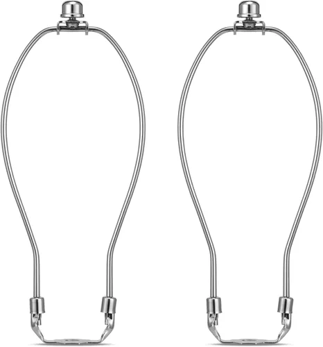 Vista 13 de Kit de soporte de arpa de lámpara de 8 pulgadas con remate y base de sillín desmontable de alta resistencia, juego de 2 accesorios de iluminación