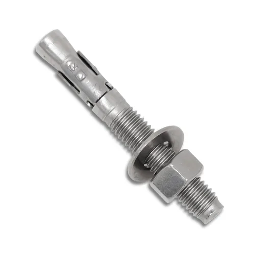 Anclaje de cuña de 1/2 x 3-3/4 pulgadas, anclajes de hormigón de acero inoxidable, sujetadores de pernos de expansión resistentes para