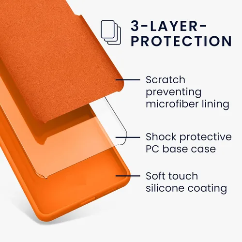 Vista 650 de kwmobile Funda Compatible con Google Pixel 6 Pro - Funda de teléfono de silicona TPU con acabado suave - Azul Arrecife