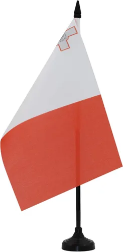 Vista 127 de Aland Table Flag 4'' x 6'' - Aland - Finland Desk Flag 15 x 10 cm - Black plastic stick and base - AZ FLAG