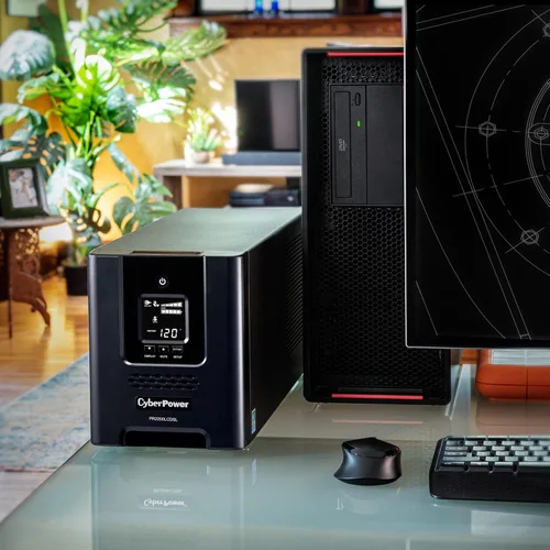 Vista 7 de CyberPower Sistema UPS de onda sinusoidal con aplicación inteligente PR2200LCDSL, 2070VA/1980W, 7 tomas, AVR, minitorre