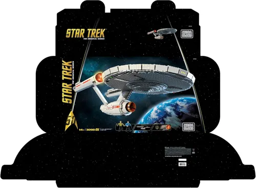 Vista 18 de Set de construcción de colección Star Trek U.S.S. Enterprise NCC-1701 Mega Bloks